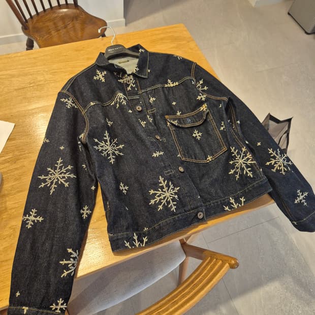 캐피탈 14oz 데님자켓 스노우