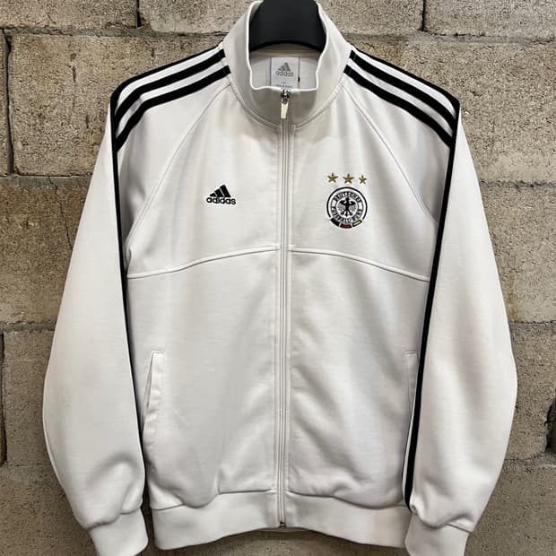 아디다스 독일 화이트 트랙 탑 져지