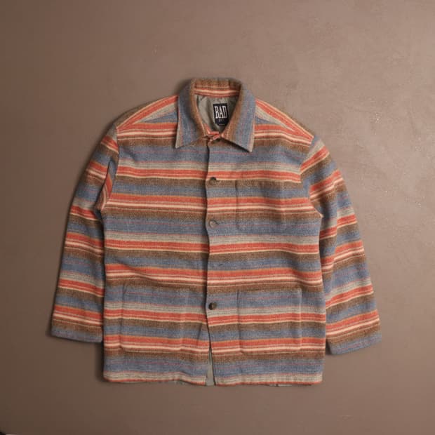 90's 배드보이 에스닉 울 하프코트 A1413