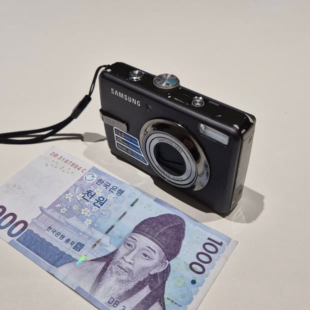 작례O 장동건 디카 삼성 블루 m300w 디지털카메라 빈티지 카메라
