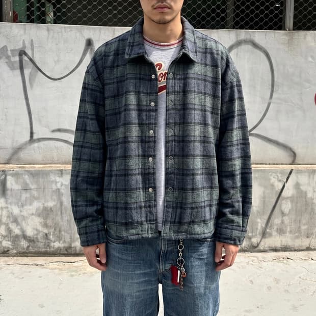 M/ vuja de 패디드 플란넬 자켓