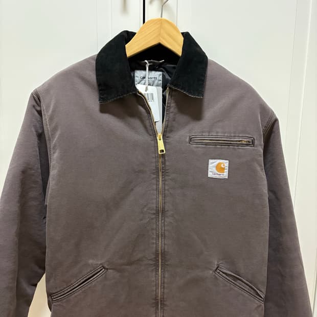 25 칼하트 디트로이트 og 토바코 블랙 자켓 s