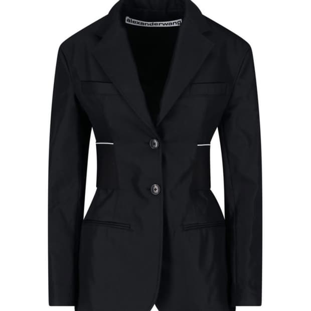 알렉산더왕 블랙 코튼 블레이저 자켓