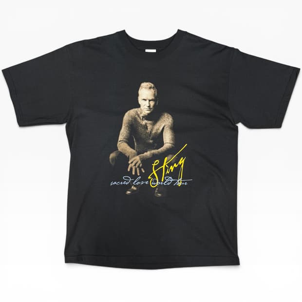스팅(Sting) 2005 월드 투어 티셔츠, M ~ L / anvil
