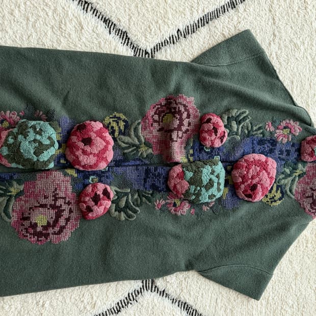 겐조 컬렉션 아플리케 니트 코트 (국내 수입정품)