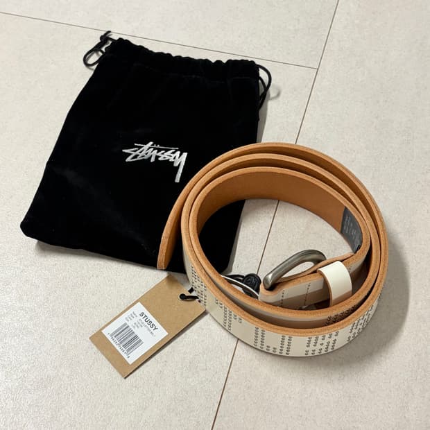 [L/XL] 스투시 스터드 레더 벨트