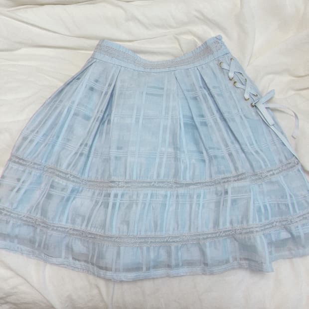 리즈리사 하늘색스커트