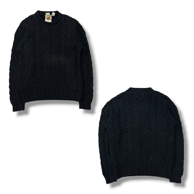 빈티지 꽈배기 핸드 니트 s08590