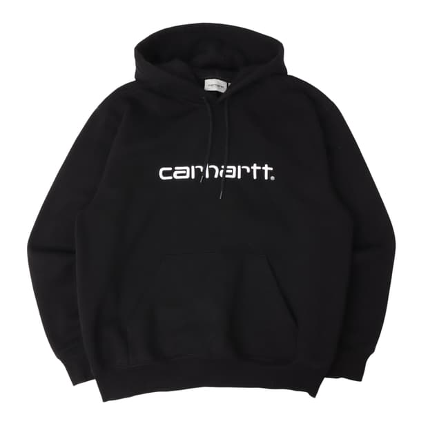 칼하트 센터 로고 스웻 후드티