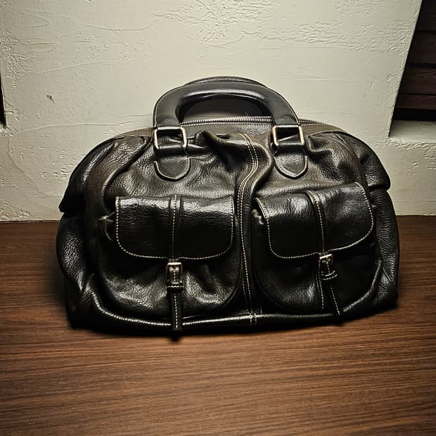 돌체앤가바나 미스컬리 레더 토트백