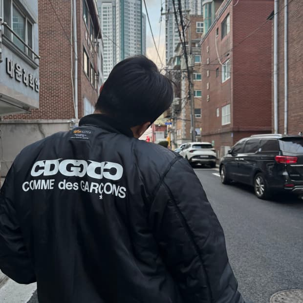 cdg x 알파 인더스트리 리버시블 봄버