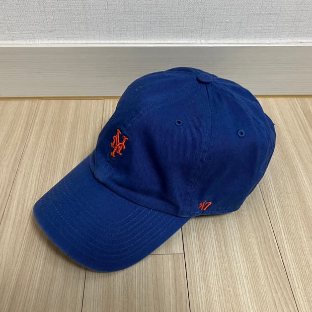 47브랜드 뉴욕 메츠 MLB 러너 클린업 볼캡 모자 블루