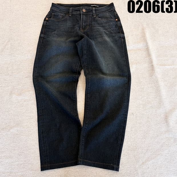 [76] 스트레이트핏 워싱 진청 데님 청바지 0206(3)
