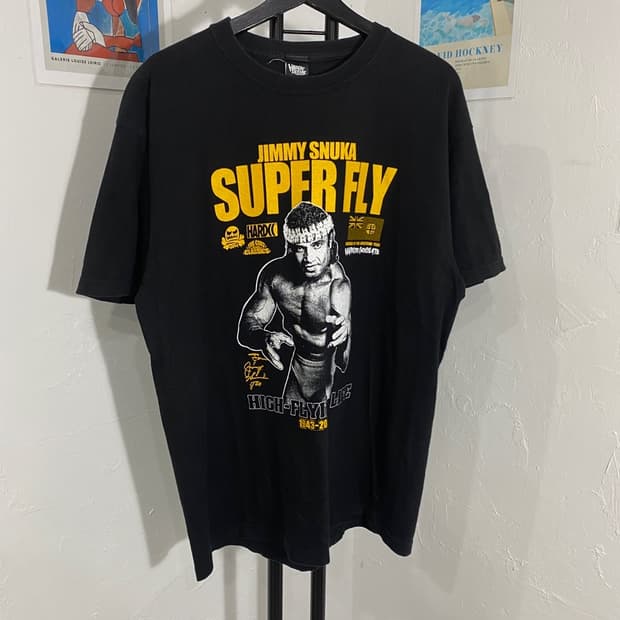 하드코어 빅프린팅 반팔티