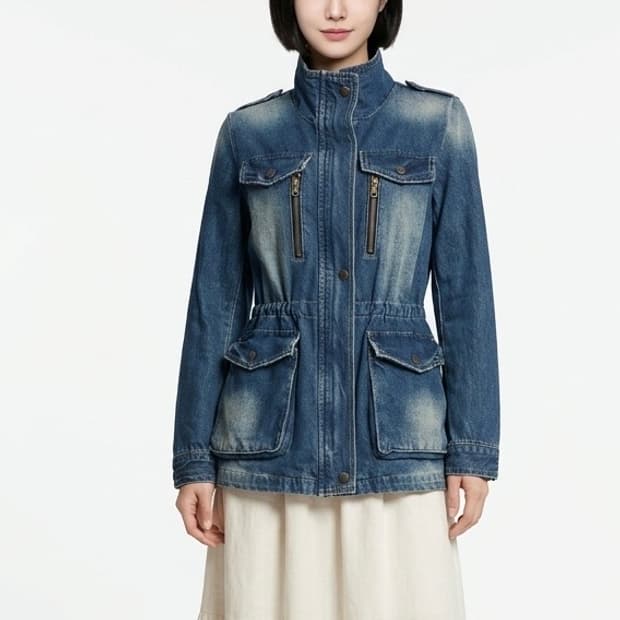 Ozoc 데님 야상 자켓