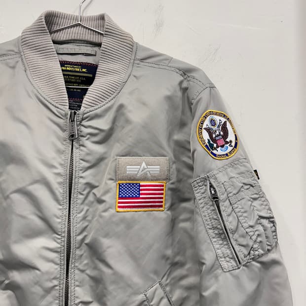 알파인더스트리 아메리칸 패치 ma-1 항공점퍼