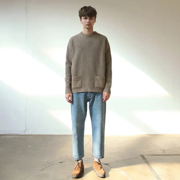 어나더오피스 페인터 데님 2사이즈 (미드블루) 새제품