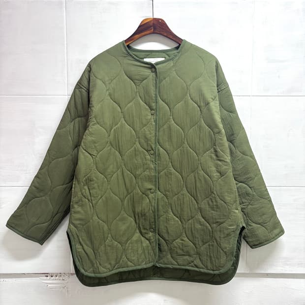 Chocol raffine 카키 퀼팅 점퍼 자켓 (JPN)