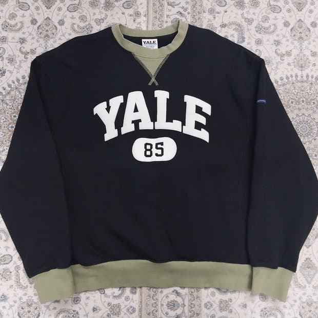 YALE 헤비웨이트 크루넥 맨투맨 L