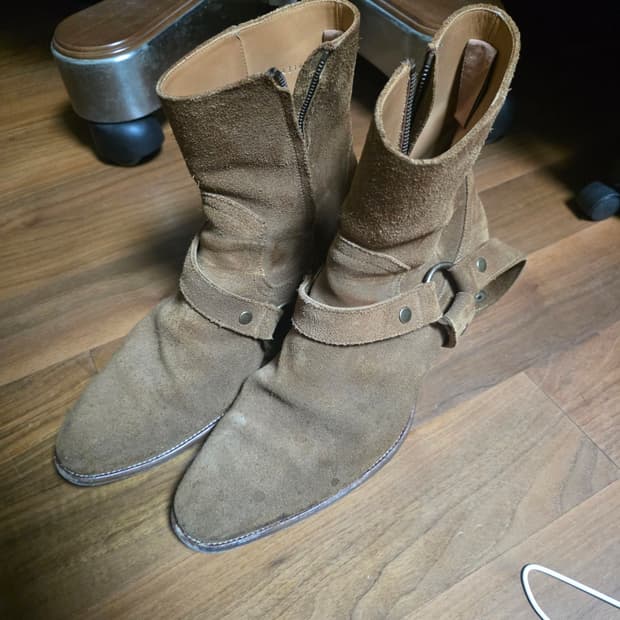 생로랑 YSL 와이어트 하네스부츠 EU45