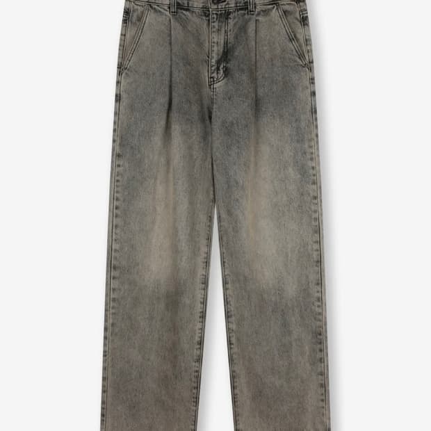 비슬로우 원턱 데님팬츠 32