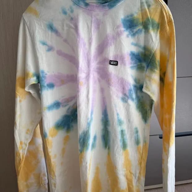 반스 나염 티셔츠 타이다이