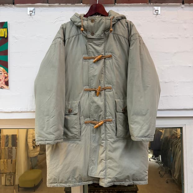 Gloverall 글로버올 올리브 더플 후드 다운 파카 M
