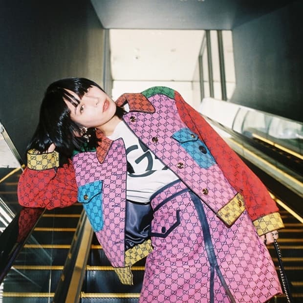 사라마리 X 구찌 파르코 멀티 컬러 크롭 자켓 익스클루시브 