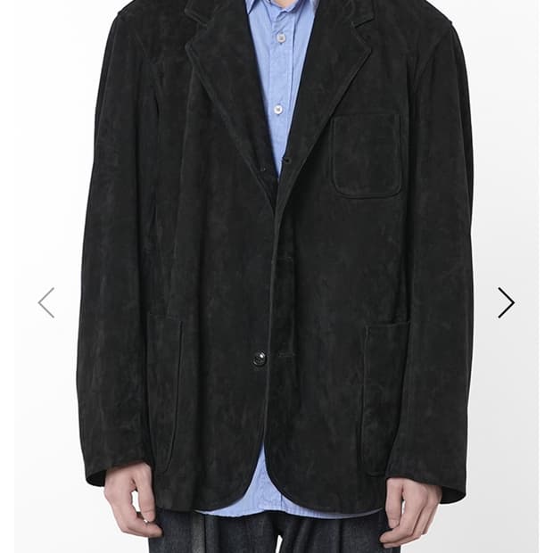 고트 스킨 레더 스포츠 자켓 M size