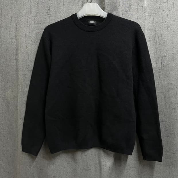 무신사스탠다드 모 울 긴팔 블랙 니트 L