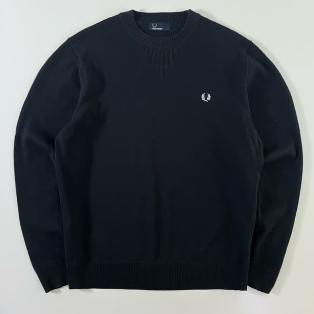Fred perry  프레드페리 자수 네이비 니트 