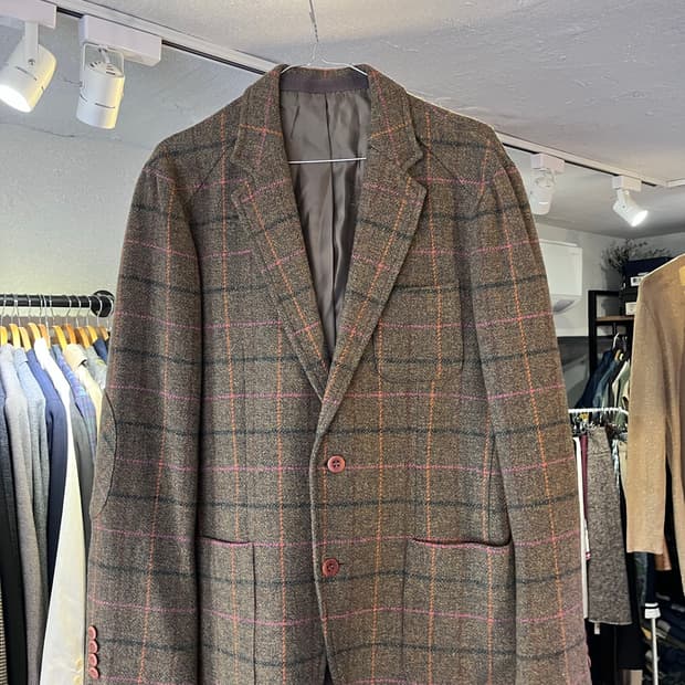 인터메조 울 체크 자켓(한국제)