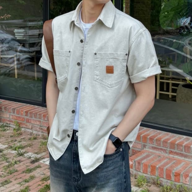 빈티지 워크셔츠 