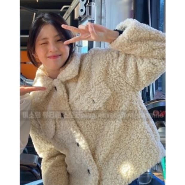 자라 한소희 뽀글이 퍼자켓