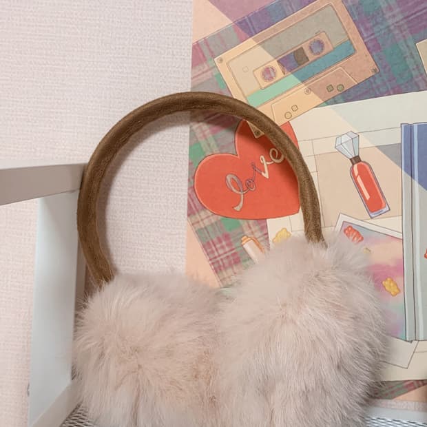 연핑크 앙고라 귀마개