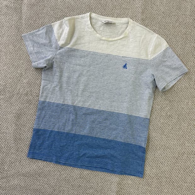 100 빈폴 단가라 남성 반팔티 0326D