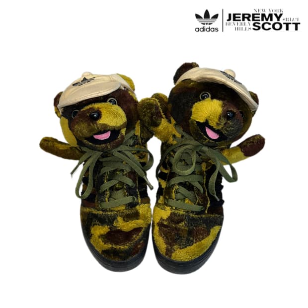 아디다스 Y2K 제레미스캇 카모 곰돌이 하이탑 슈즈 230
