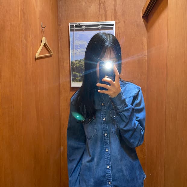 (M) Levi's 리바이스 코튼 데님 셔츠