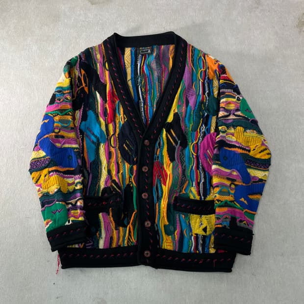 100 쿠지 케이블 가디건