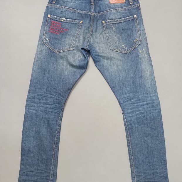 [32] 정품 디스퀘어드2 자수 래터링 케니 트위스트진 청바지