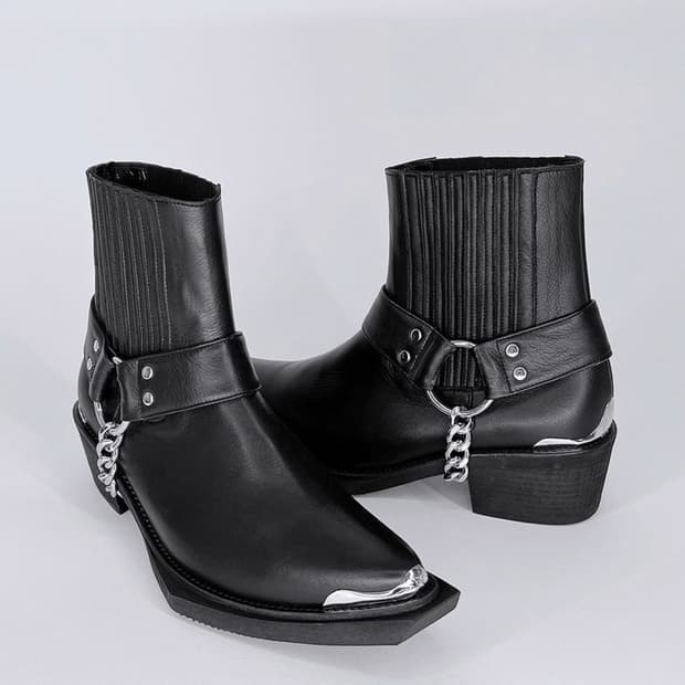 비브람솔 생로랑 맛 바이커 부츠 280