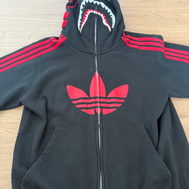 아디다스 x 베이프 콜라보 후드집업