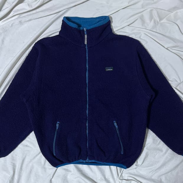 Usa 엘엘빈 퍼플 플리스 자켓