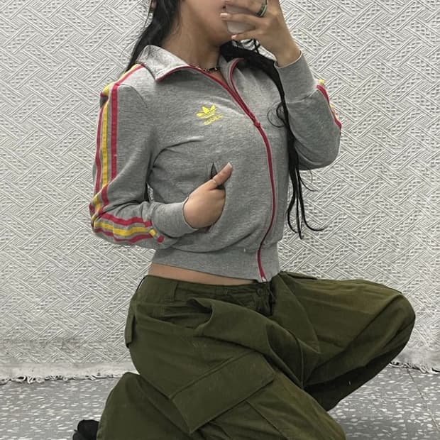 빅유니온 빈티지 힙합 오버사이즈 와이드 카고 팬츠 L C06512