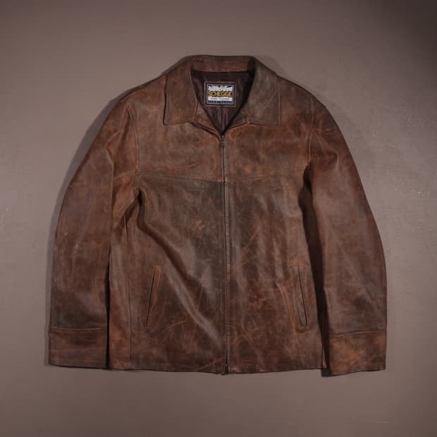 SCHEGGE 웨스턴 레더 자켓 