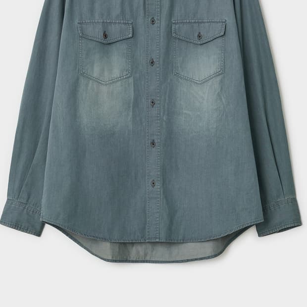 (삽니다) 벨리에 라이트 인디고 셔츠