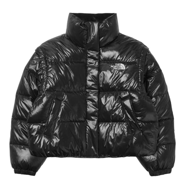 노스페이스 화이트라벨 크롭패딩