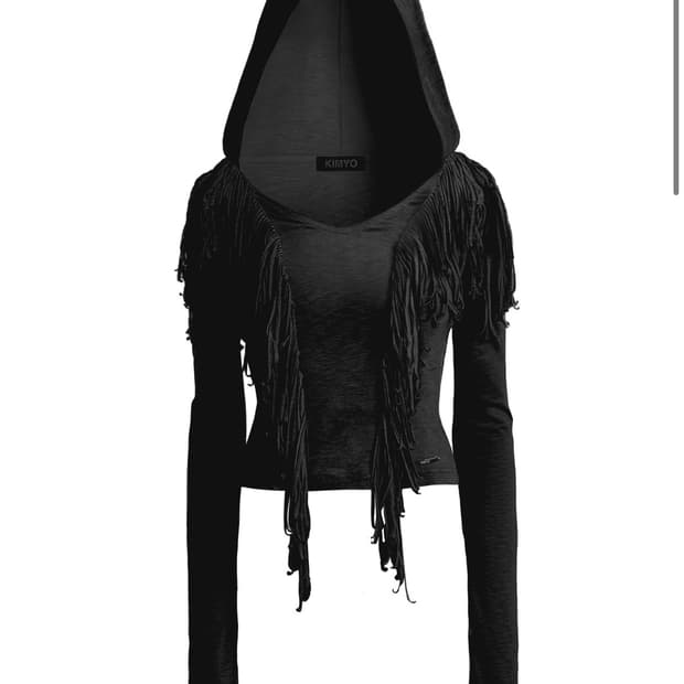 KIMYO TANGLED SOFT HOOD TOP IN BLACK