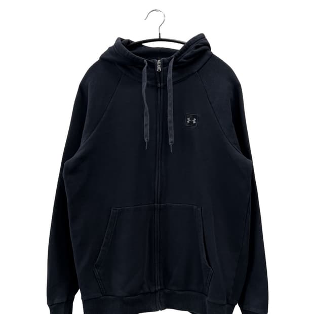 언더아머 스몰로고 후드집업 블랙