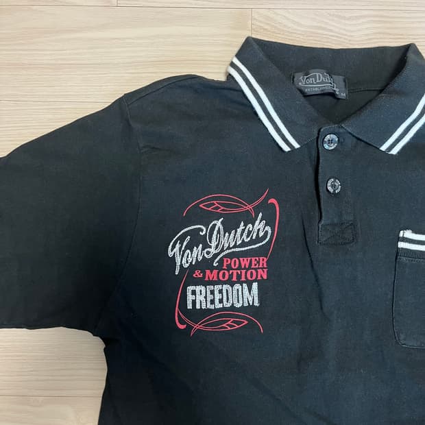 Von dutch 00’s polo shirt